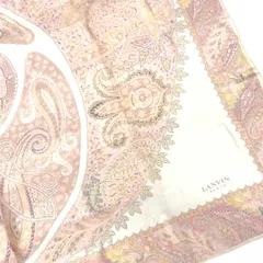 LANVIN ランバン 大判スカーフ  シルク100％   シルク100％ ピンクベージュ レディース / 241004012174