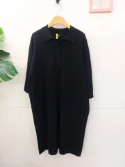 COS ブラック カラーネック ルーズフィット 半袖 ONE PIECE 77 88