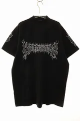 バレンシアガ BALENCIAGA DARKWAVE TEE BLACK SIZE 1 739028 TPVN5 ダークウェーブ ロゴ Tシャツ オーバーサイズ クルーネック 半袖 ブラック 【ブランド古着ベクトル】【中古】☆AA★250316