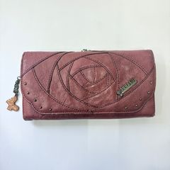 Anna Sui バラ レザー レッド レディース 長財布 8600 - メルカリ