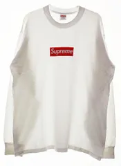 シュプリーム SUPREME BOX LOGO L/S TEE WHITE L ボックス ロゴ プリント 長袖 Tシャツ ホワイト 【ブランド古着ベクトル】【中古】☆AA★251016