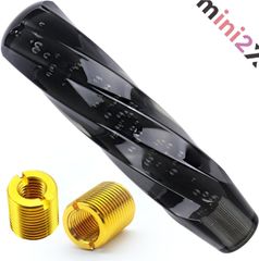 シフトノブ 黒 クリスタル 【光の加減で雰囲気が変わります】 カー用品 カスタム カッコいい 取り付け 簡単 工具 不要 口径 変換アダプター 付き トラック ダンプ 軽トラ 車 シフト ノブ カバー カー 車 オシャレ 内装 インテリア アクリル 素材