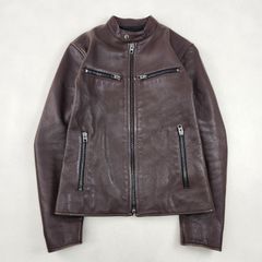 スロウガン ディアスキン レザージャケット ライダース ririジッパー 