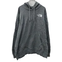 THE NORTH FACE プリントスウェット パーカー XXL グレー ザノースフェイス プルオーバー バックプリント フーディー 秋物 a712-6426