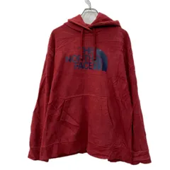 THE NORTH FACE プリントスウェット パーカー XL エンジ ネイビー ザノースフェイス プルオーバー ビッグプリント 秋物 a712-6433