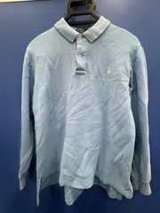 ◾️Polo by Ralph Lauren 長袖ポロシャツ ライトブルー Lサイズ