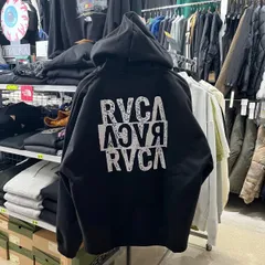 RVCA rvca ルーカ⚫︎長袖　裏起毛　フルジップ　パーカー　フード　NewStock ジップアップ　フーディー　M L