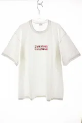 Supreme 村上隆　ボックスロゴ Tシャツ Lサイズ ホワイト Supreme（シュプリーム） × TAKASHI MURAKAMI 20SS RELIEF BOX LOGO