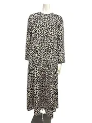 【中古】Ballsey ボールジィ ワンピース レオパード柄 レディース サイズ34 日本製＿S01＿セルモアから出品＿s-0092-r01