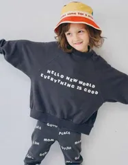 【MOONCHILD】p.premierピードットプルミエ　イロチ買いしたいスプリングロゴトレーナー　スウェット　P111016