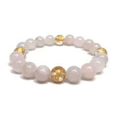 10mm 四神獣金彫オニキス×ローズクォーツ パワーストーン ブレスレット天然石 運気上昇 開運 金運 恋愛運 お守り 青龍 白虎 玄武 朱雀　[24]