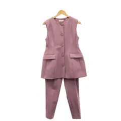 CELFORD セルフォード ペプラムセットアップ ピンク ベスト パンツ 36 シンプル キレイメ レディース 女性