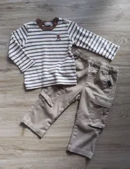 mikihouse  ロンT＆プティマイン カーゴパンツセット 90㎝