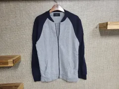 L 100サイズ ZARA スリムフィット ジップアップ ジャケット ザラ