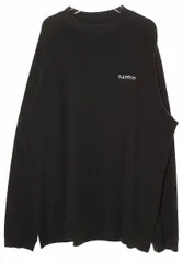 シュプリーム SUPREME 22AW MOCK NECK L/S TEE BLACK XL モック ネック