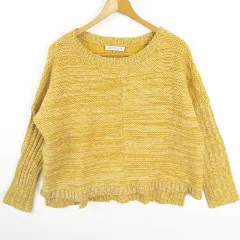 コラージュ ガリャルダガランテ COLLAGE GALLARDAGALANTE ニット セーター 長袖 毛 アンゴラ FREE マスタード kz13805