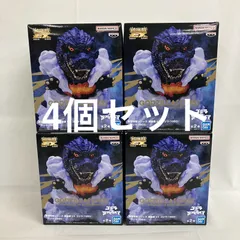 未開封 東宝怪獣シリーズ 鎮座獣 EX ゴジラ 1995 フィギュア 4個セット SFQ389 c098