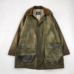 バーバリー　ステンカラーコート　ノバチェック　レザーワッペン　カーキ　オーバーサイズ　3XL相当