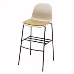 ITOKI イトーキ nino ニーノ ハイスツール KLU-203DR-T1D4 ベージュxオレンジ カウンターチェア EG19677 中古オフィス家具