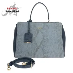 Kate Spade ケイトスペード ブルー バイカラー ゴールド金具 レザー ハンドバッグ ショルダーバッグ 2WAY レディース 504006【中古】