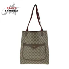 GUCCI グッチ オールドグッチ シェリーライン ベージュ レッド グリーン GGスプリームキャンバス 39 02 003 トートバッグ 504789【中古】