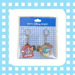 ディズニー 【キーチェーン】パークモチーフ ミッキー＆ミニー シンデレラ城 アクアスフィア フード 東京ディズニーリゾート TDR