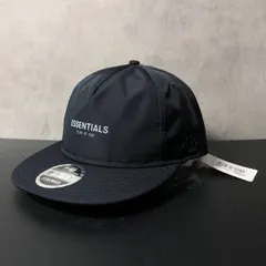 GQ4325◇FOG ESSENTIALS / NEWERA : 9FIFTY コラボロゴキャップ◇FREE◇ブラック エッセンシャルズ ニューエラ ナイロンキャップ