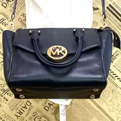 マイケルコース ハンド ショルダーバッグ 旅行 革 黒 FZ102