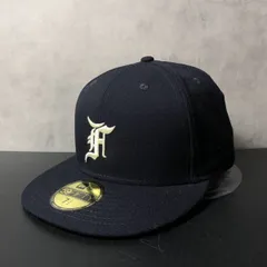 GQ4327◇FOG ESSENTIALS / NEWERA : Classic Collection 59FIFTY コラボロゴ キャップ◇59.6cm◇ネイビー エッセンシャルズ ニューエラ