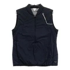 サイズ：M TAYLOR MADE テーラーメイド  ハーフジップ中綿ベスト  ブラック系 [240101580579] ゴルフウェア メンズ ストスト