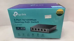 TP-Link TL-SF1005P 10/100Mbpsポート×5 アンマネージスイッチ(PoE+ポート×4)