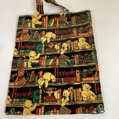 ハロッズ　Harrods  テディベア　デザイン　PVC　トートバッグ　　…e.s