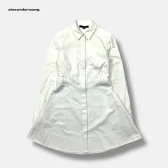 ALEXANDER WANG 膝丈ワンピース ホワイト レディース O