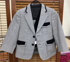 【中古・現状品】VARIE Time Style Clothing  男の子　スーツ　ジャケット・ベスト・パンツ　3点セット　サイズ：110ｃｍ　　K-122