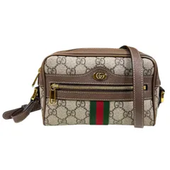 グッチ ミニバッグ オフィディア ショルダーバッグ GGスプリームキャンバス 517350 ベージュ レディース  GUCCI  中古 グッチ