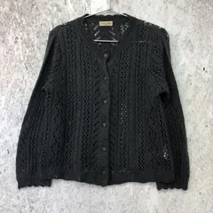 Samansa Mos2 サマンサモスモス モヘア 混 ニット カーディガン グレー Fサイズ 〇◇