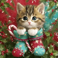 パネル生地　新柄　可愛い猫8柄g