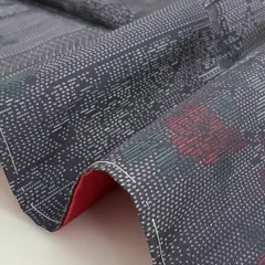 本場大島紬 横双 裄67 素敵な絣柄 正絹 着物 MK-2254