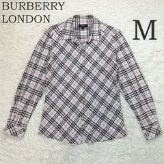 BURBERRY LONDON バーバリーロンドン ノバチェック 長袖シャツ M ベージュ レディース ホースロゴ コットン 綿 y2k