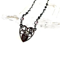 ANNA SUI アナスイ　ハート＆蝶　ネックレス　美品