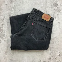 00s　USA製　Levi's　リーバイス　505　デニムパンツ　古着　ブラック　スミクロ　W35 L30