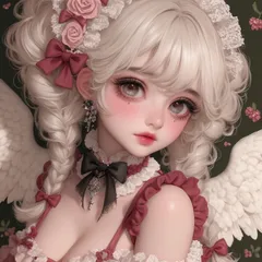 パネル生地　新柄　可愛い女の子8柄