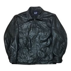 希少サイズ XS 2000's OLD GAP レザー カーコート 牛革 - メルカリ