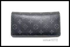近年モデル希少美中古■LOUIS VUITTON モノグラムエクリプス ポルトフォイユブラザ レザー 2つ折り長財布 ルイヴィトン■1106fb7658866