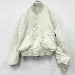 古着 used　ALPHA INDUSTRIES　アルファ　MA-1　フライトジャケット　リバーシブル　白　ホワイト　Mサイズ