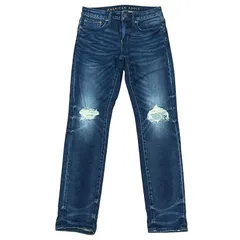 AMERICAN EAGLE SKINNY スキニーデニム ダメージ加工 インディゴ サイズ29 メンズS アメリカンイーグル