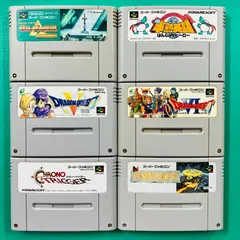 【カセットのみ６点セット】スーパーファミコン ゼルダの伝説 神々のトライフォース 半熟英雄 はんじゅくヒーロー ドラゴンクエストV 天空の花嫁 ドラゴンクエストVI 幻の大地 クロノ・トリガー ポピュラス SFC