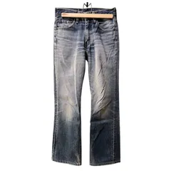 ZM1683 リーバイス　Levi’s  デニム　ブーツカット　ヒゲあり　ダメージ　赤耳　裏ボタンHK08　517-03　メンズ　W28　L33　中国製