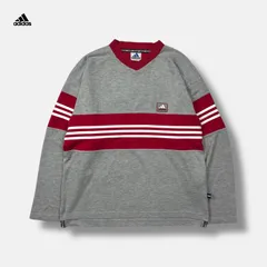 90s adidas プルオーバースウェットパンツ グレー M