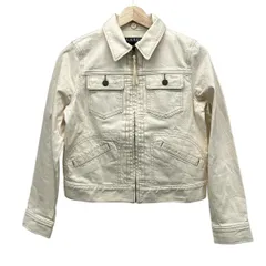 RalphLauren(ラルフローレン) Gジャン サイズＰS レディース - アイボリー 長袖/ジップアップ/春/秋